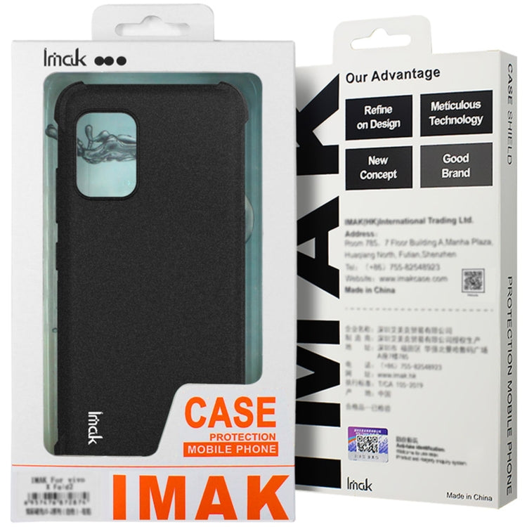 For Xiaomi Redmi Turbo3 5G imak Shockproof Airbag TPU Phone Case(Matte Black) - Xiaomi Cases by imak | Online Shopping UK | buy2fix