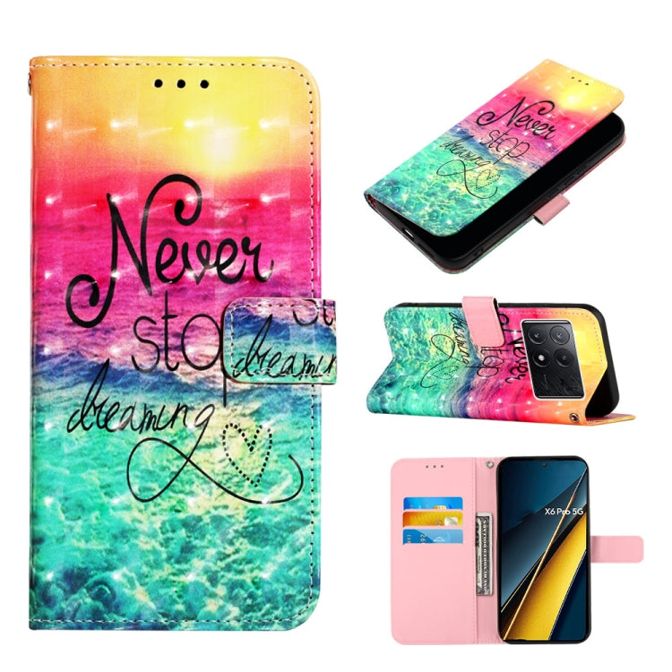 For Xiaomi Redmi K70E 3D Painting Horizontal Flip Leather Phone Case(Chasing Dreams) - K70E Cases by buy2fix | Online Shopping UK | buy2fix