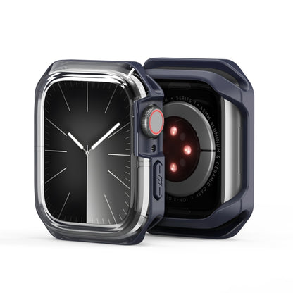 For Apple Watch 4 / 5 / 6 / SE 44mm DUX DUCIS Tamo Series Hollow PC + TPU Watch Protective Case(Transparent Midnight) - Watch Cases by DUX DUCIS | Online Shopping UK | buy2fix