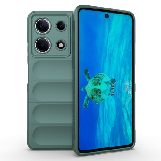 For Infinix Note 30 4G Magic Shield TPU + Flannel Phone Case(Dark Green) - Infinix Cases by buy2fix | Online Shopping UK | buy2fix