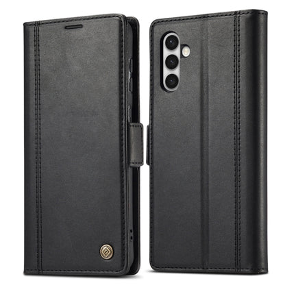 For Samsung Galaxy S24 LC.IMEEKE Skin-friendly Card Slots Leather Phone Case(Black) - Galaxy S24 5G Cases by LC.IMEEKE | Online Shopping UK | buy2fix