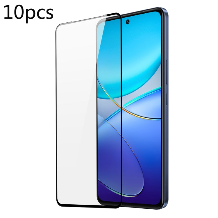 For vivo V40 SE 10pcs DUX DUCIS 0.33mm 9H Medium Alumina Tempered Glass Film - vivo Tempered Glass by DUX DUCIS | Online Shopping UK | buy2fix