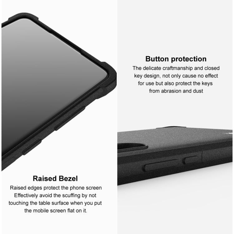 For OPPO Reno11 5G Global imak Shockproof Airbag TPU Phone Case(Matte Black) - OPPO Cases by imak | Online Shopping UK | buy2fix