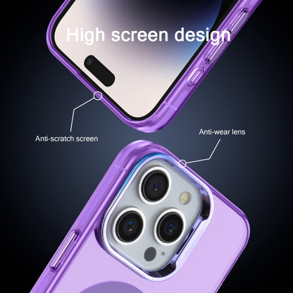 For iPhone 14 Pro Max Electroplated IMD Magsafe PC Hybrid TPU Phone Case(Purple) - iPhone 14 Pro Max Cases by buy2fix | Online Shopping UK | buy2fix