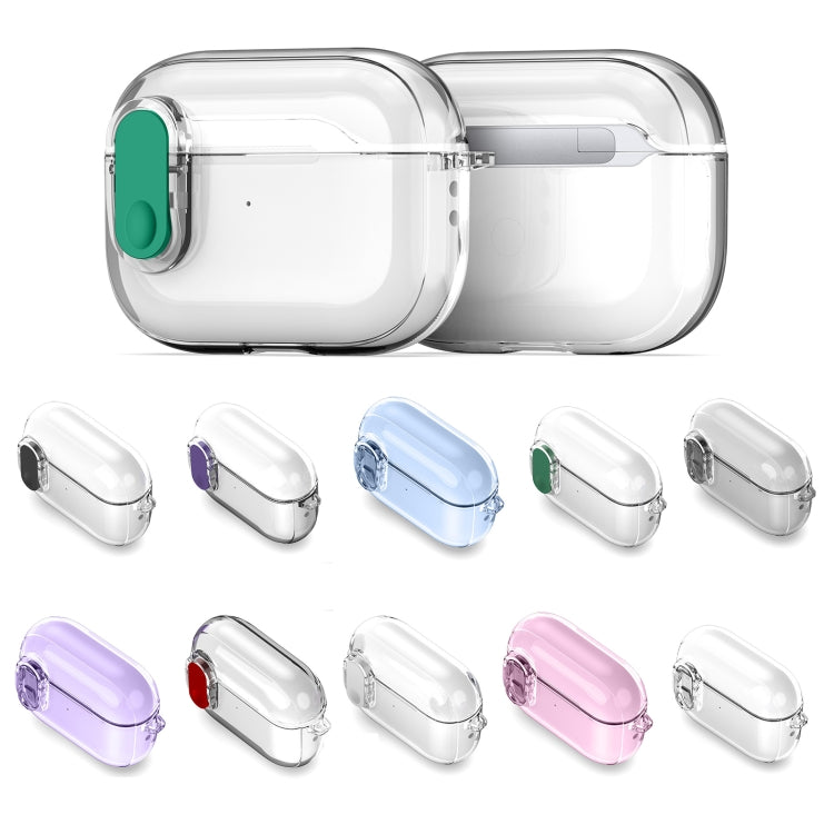 For AirPods 3 DUX DUCIS PECL Series Split Transparent Earphone Case with Hook(Purple) - For AirPods 3 by DUX DUCIS | Online Shopping UK | buy2fix