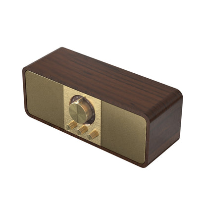 OneDer JY82 Wooden Retro Styling Wireless Speaker HIFI Classic FM Radio Support TF / U-Disk / AUX(Walnut Wood) - Desktop Speaker by OneDer | Online Shopping UK | buy2fix