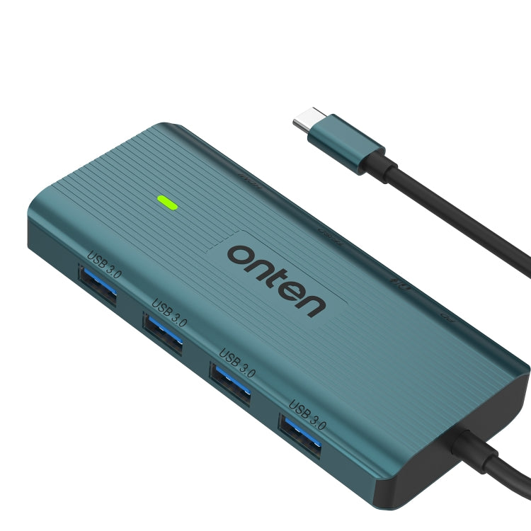 Onten UC962 10 in 1 USB-C / Type-C Multi-function HUB Docking Station(Green) - USB HUB by Onten | Online Shopping UK | buy2fix