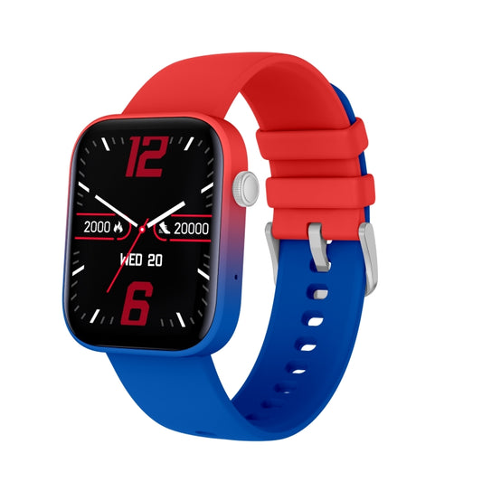 P43 1.8 inch TFT Screen Bluetooth Smart Watch, Support Heart Rate Monitoring & 100+ Sports Modes(Red Blue) - Smart Watches by buy2fix | Online Shopping UK | buy2fix