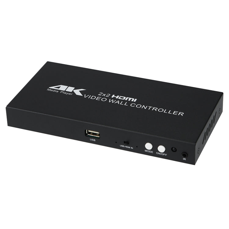 XP03 4K 2x2 HDMI Video Wall Controller Multi-screen Splicing Processor, Style:Playback Version(US Plug) - Splitter by buy2fix | Online Shopping UK | buy2fix