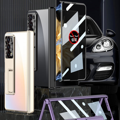 For Honor Magic V2 GKK Integrated Magnetic Folding Phantom Privacy Phone Case(Purple) - Honor Cases by GKK | Online Shopping UK | buy2fix