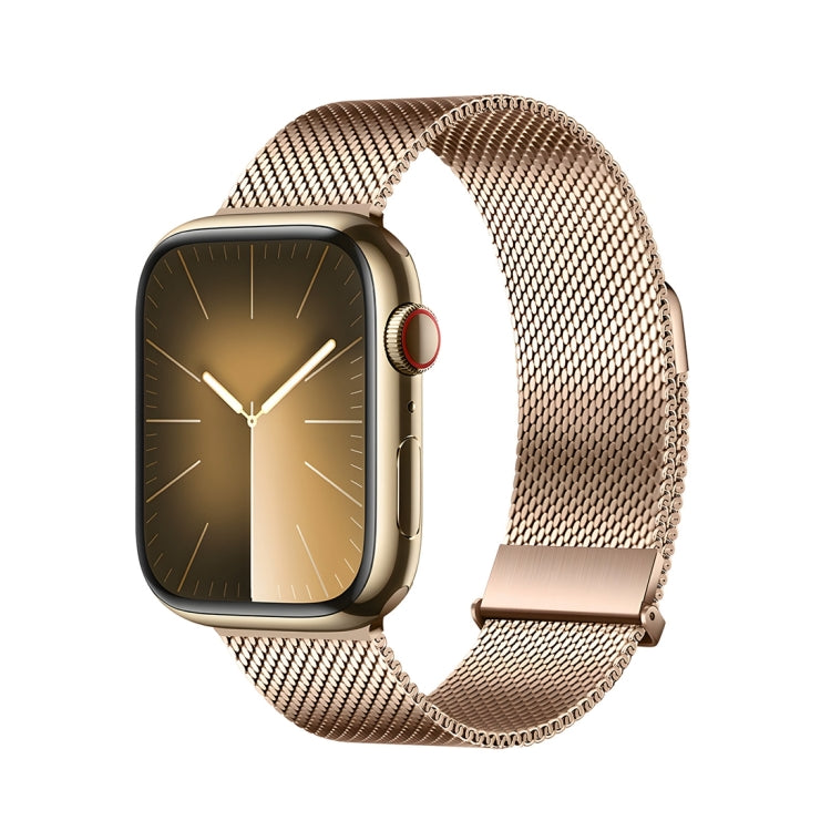 For Apple Watch SE 2022 44mm DUX DUCIS Milanese Pro Series Stainless Steel Watch Band(Gold) - Watch Bands by DUX DUCIS | Online Shopping UK | buy2fix