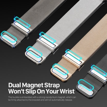 For Apple Watch Series 5 40mm DUX DUCIS Milanese Pro Series Stainless Steel Watch Band(Graphite) - Watch Bands by DUX DUCIS | Online Shopping UK | buy2fix