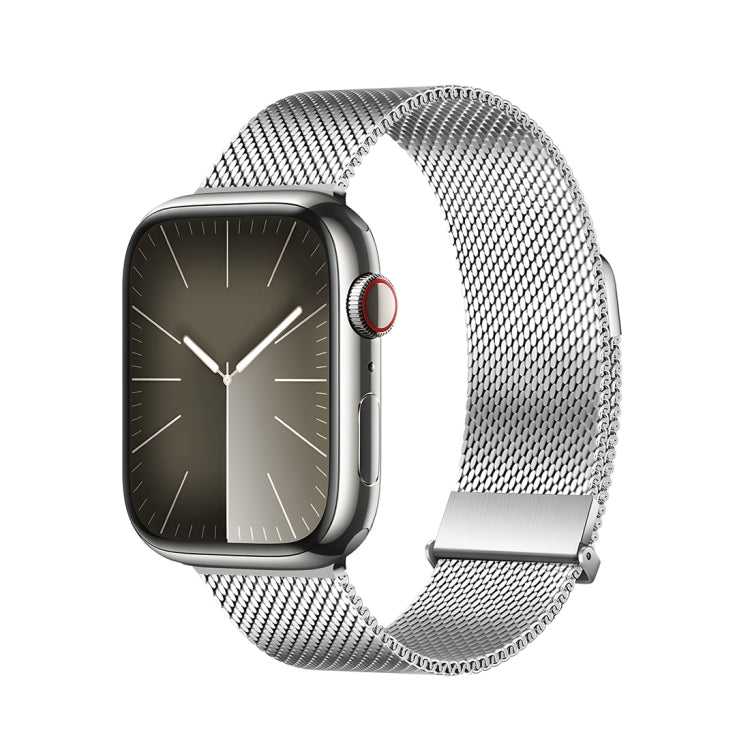 For Apple Watch Series 2 38mm DUX DUCIS Milanese Pro Series Stainless Steel Watch Band(Silver) - Watch Bands by DUX DUCIS | Online Shopping UK | buy2fix