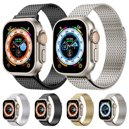 For Apple Watch SE 44mm Milanese Loop Magnetic Clasp Stainless Steel Watch Band(Silver) - Watch Bands by buy2fix | Online Shopping UK | buy2fix