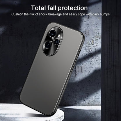 For Honor 100 R-JUST RJ-61 Electroplating Frosted TPU + PC Phone Case(Grey) - Honor Cases by R-JUST | Online Shopping UK | buy2fix