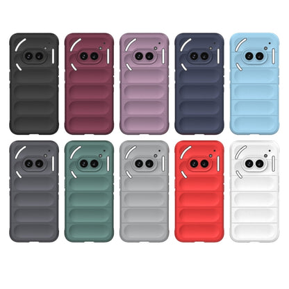 For Nothing Phone 2a Magic Shield TPU + Flannel Phone Case(Grey) - More Brand by buy2fix | Online Shopping UK | buy2fix