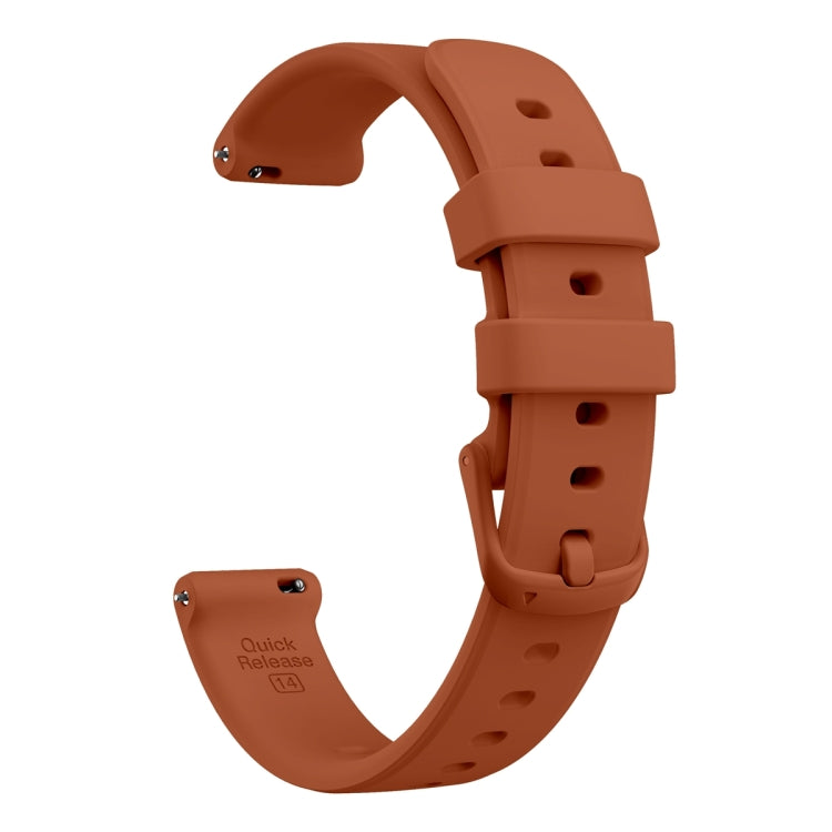 For Garmin Lily 2 Silicone Watch Band Wristband(Mocha Brown) - Watch Bands by buy2fix | Online Shopping UK | buy2fix