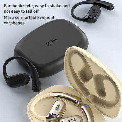 ZGA GS12 Ear-mounted Wireless Bluetooth Earphone(Black) - Bluetooth Earphone by ZGA | Online Shopping UK | buy2fix