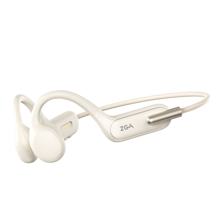 ZGA SP06 Waterproof Bone Conduction Bluetooth Sports Earphone(White) - Neck-mounted Earphone by ZGA | Online Shopping UK | buy2fix