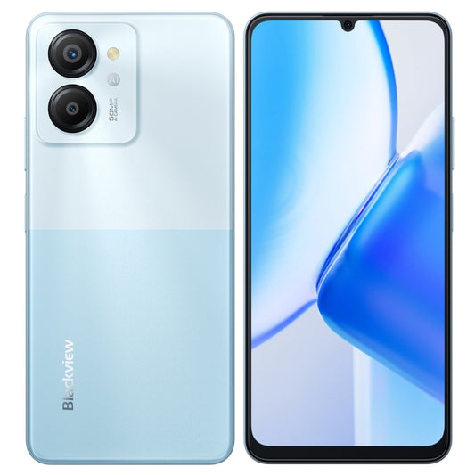 Blackview COLOR 8, 8GB+256GB, Fingerprint & Face Identification, 6.75 inch Android 13 Unisoc T616 Octa Core up to 2.2GHz, Network: 4G, OTG(Ripple Blue) - Blackview by Blackview | Online Shopping UK | buy2fix