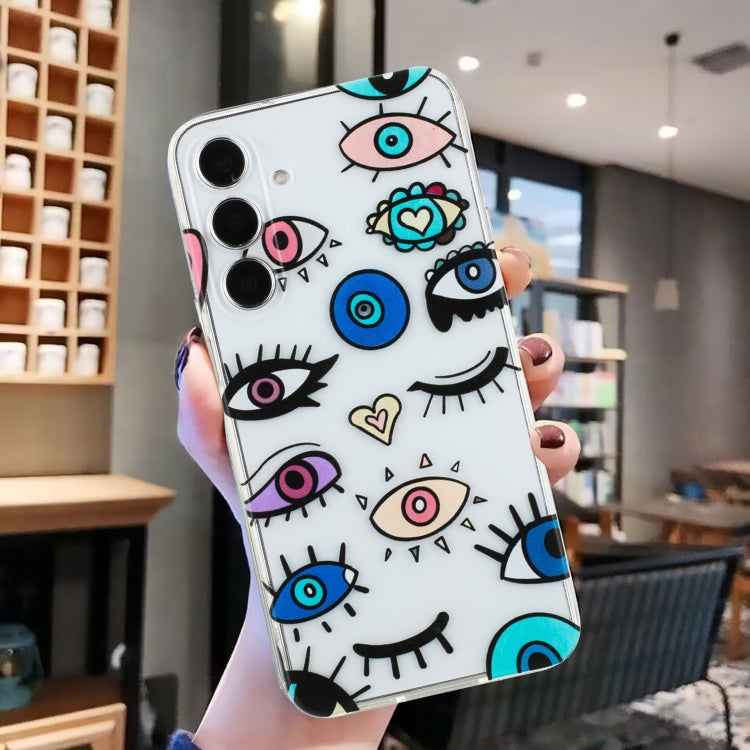 For Samsung Galaxy S23 FE 5G Colorful Painting Pattern TPU Phone Case(Eye Monster) - Galaxy S23 FE 5G Cases by buy2fix | Online Shopping UK | buy2fix