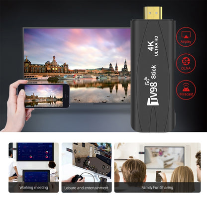 TV98 Rockchip 3228A Quad Core 4K HD Bluetooth Android TV Stick, RAM:2GB+16GB(AU Plug) - Android TV Sticks by buy2fix | Online Shopping UK | buy2fix