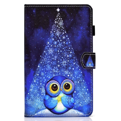 For Lenovo Tab M11 / Xiaoxin Pad 11 2024 Colored Drawing Stitching Smart Leather Tablet Case(Night Sky Owl) - Lenovo by buy2fix | Online Shopping UK | buy2fix