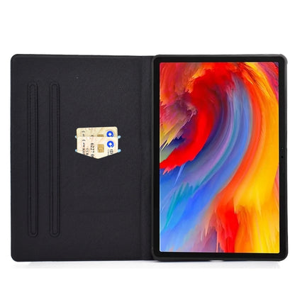 For Lenovo Tab M11 / Xiaoxin Pad 11 2024 Electric Pressed Colored Drawing Smart Leather Tablet Case(Fox) - Lenovo by buy2fix | Online Shopping UK | buy2fix