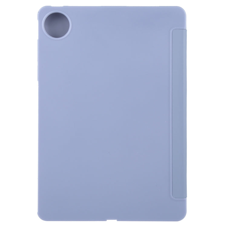 For Huawei MatePad Pro 11 2022/2024 Tri-fold Silicone Leather Tablet Case(Lavender) - Huawei by buy2fix | Online Shopping UK | buy2fix