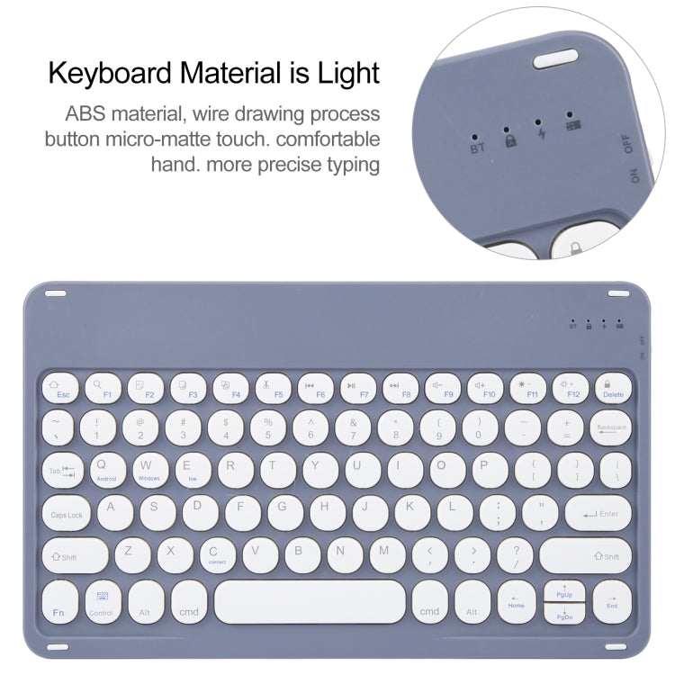 For Huawei MatePad Pro 11 2024 / 2022 Round Button Bluetooth Keyboard Rotatable Holder Leather Case(Lavender Purple) - Huawei Keyboard by buy2fix | Online Shopping UK | buy2fix
