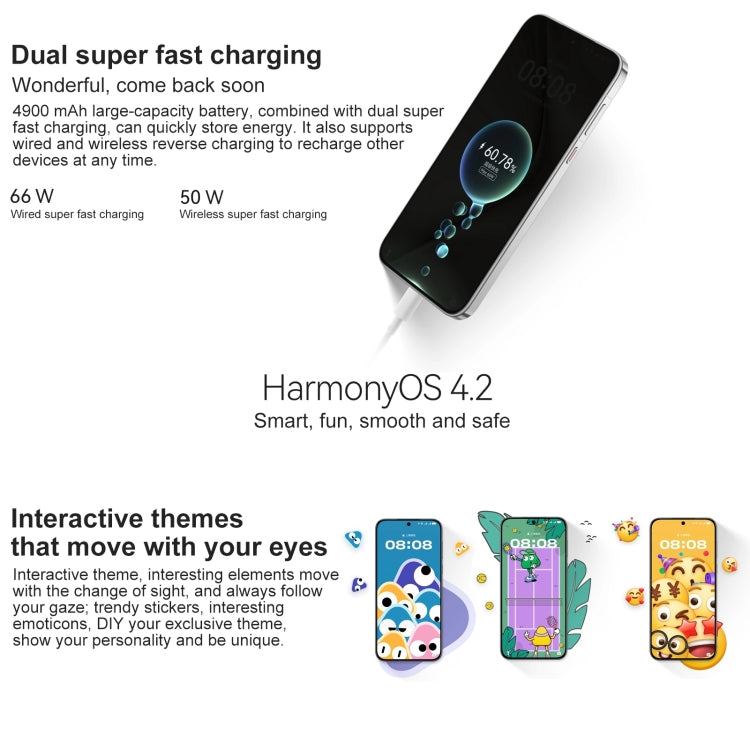 HUAWEI Pura 70, 12GB+512GB, Screen Fingerprint Identification,6.6 inch HarmonyOS 4.2 Kirin 9010 Octa Core up to 2.3GHz, NFC, OTG, Not Support Google Play(Black) - Huawei Mate & P by Huawei | Online Shopping UK | buy2fix