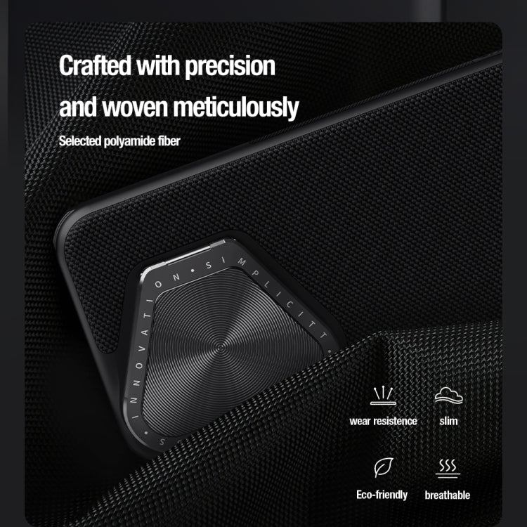 For Huawei Pura 70 Pro/70 Pro+ NILLKIN Textured Prop Magnetic Lens Protection Holder Nylon Phone Case(Black) - Huawei Cases by NILLKIN | Online Shopping UK | buy2fix