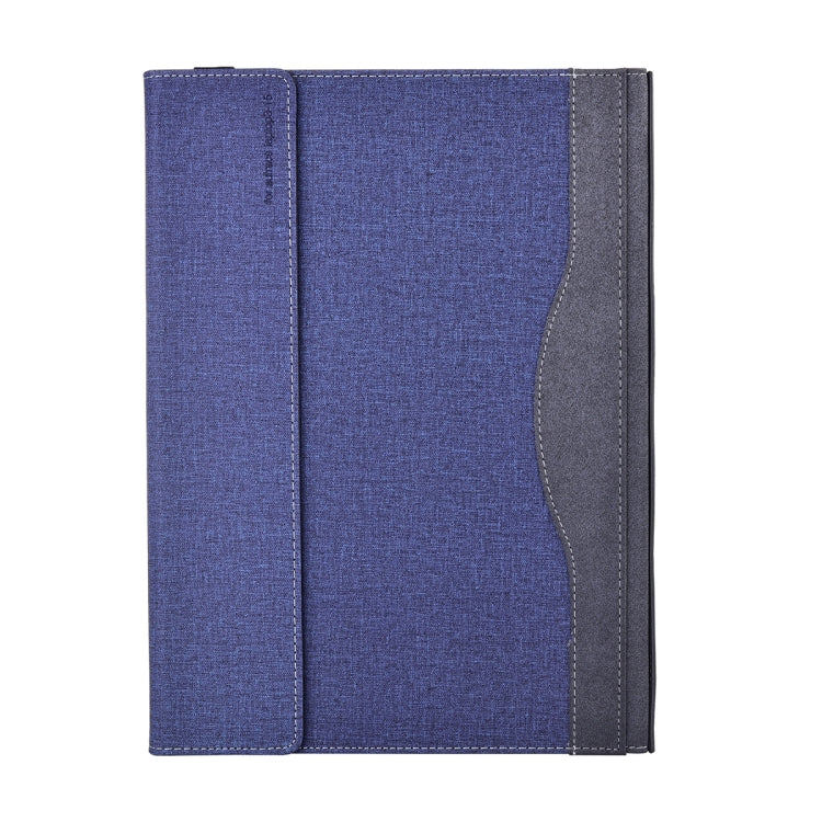 For Lenovo ThinkPad X1 Yoga Gen 7 14 inch Cloth Texture Laptop Leather Protective Case(Deep Blue) - Other by buy2fix | Online Shopping UK | buy2fix