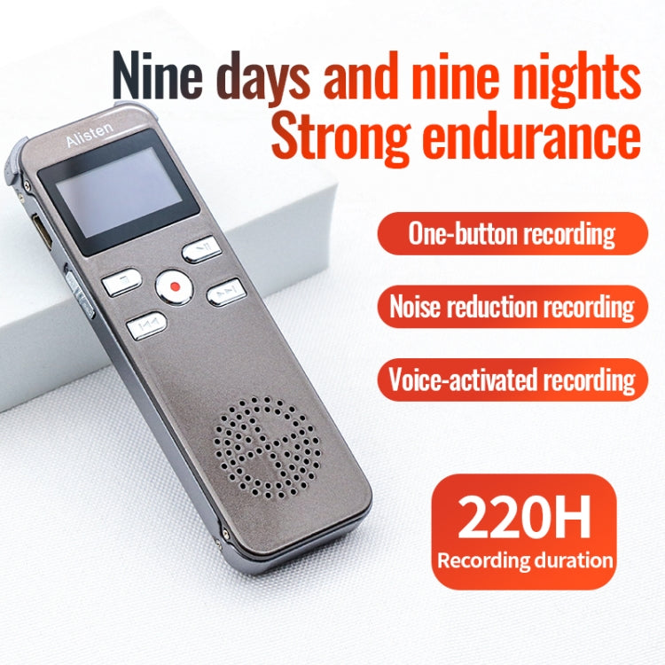 JNN X26 Mini Portable Voice Recorder with OLED Screen, Memory:8GB(Metal Gray) - Recording Pen by JNN | Online Shopping UK | buy2fix