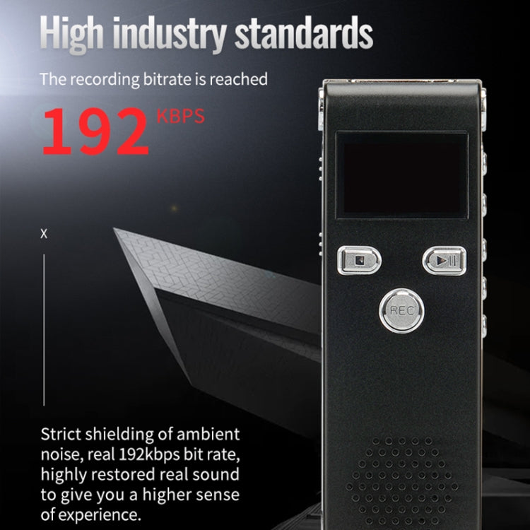 JNN X18 Mini Smart HD Noise Cancelling Voice Recorder, Memory:4GB(Black) - Recording Pen by JNN | Online Shopping UK | buy2fix