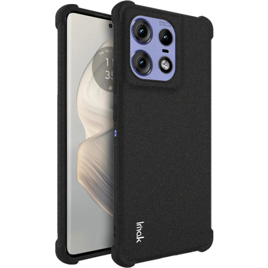 For Motorola Edge 50 Pro imak Shockproof Airbag TPU Phone Case(Matte Black) - Motorola Cases by imak | Online Shopping UK | buy2fix