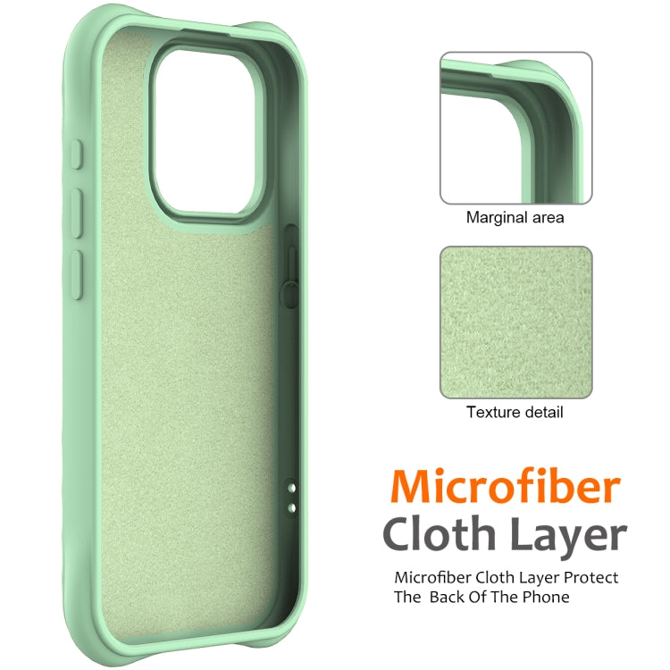 For iPhone 16 Pro Wave Texture MagSafe Magnetic Liquid Silicone Phone Case(Green) - iPhone 16 Pro Cases by buy2fix | Online Shopping UK | buy2fix