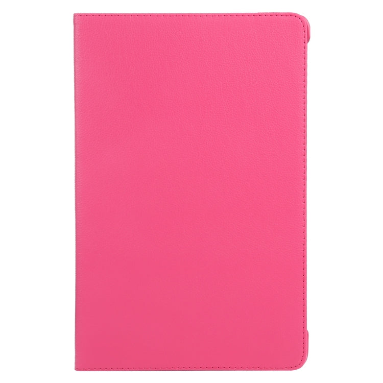 For iPad Air 13 2025 / 2024 360 Degree Rotation Litchi Texture Leather Tablet Case with Holder(Rose Red) - More iPad Cases by buy2fix | Online Shopping UK | buy2fix