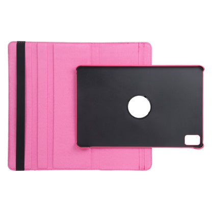 For iPad Air 13 2025 / 2024 360 Degree Rotation Litchi Texture Leather Tablet Case with Holder(Rose Red) - More iPad Cases by buy2fix | Online Shopping UK | buy2fix