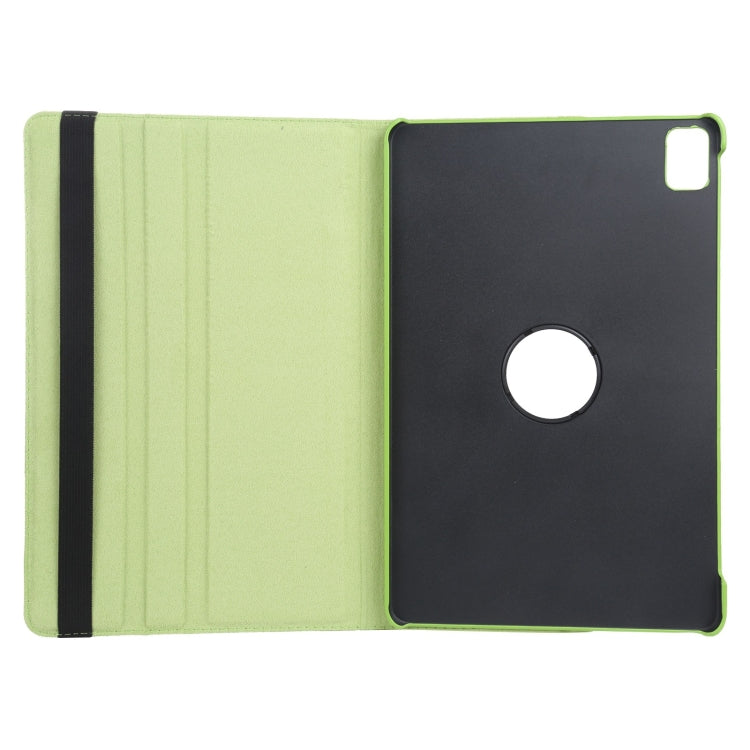 For iPad Pro 11 2024 360 Degree Rotation Litchi Texture Leather Tablet Case with Holder(Green) - iPad Pro 11 2024 Cases by buy2fix | Online Shopping UK | buy2fix