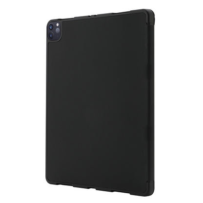 For iPad Pro 13 2024 Skin Feel Tri-fold Leather Tablet Case with Pen Slot(Black) - iPad Pro 13 2024 Cases by buy2fix | Online Shopping UK | buy2fix