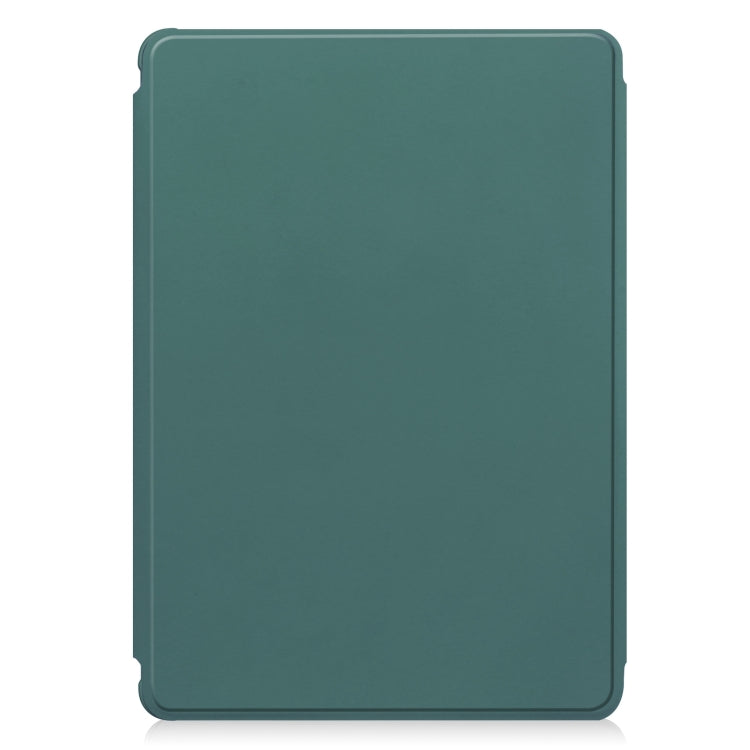 For iPad Air 11 2024 Transparent Rotation Smart Leather Tablet Case(Dark Green) - iPad Air 11 2024 Cases by buy2fix | Online Shopping UK | buy2fix