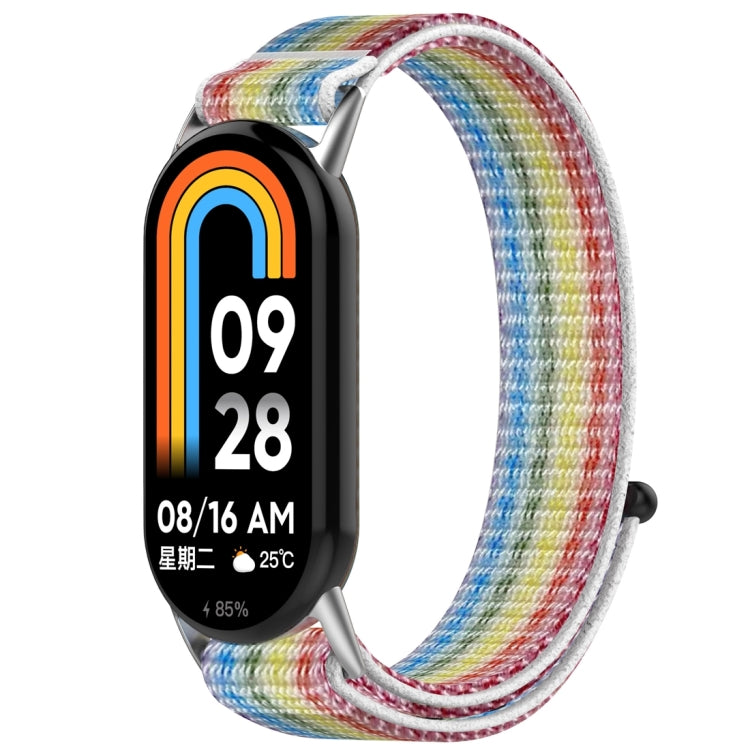 For Xiaomi Mi Band 8 / 8 NFC Nylon Loop Hook and Loop Fastener Watch Band(Colorful) - Watch Bands by buy2fix | Online Shopping UK | buy2fix