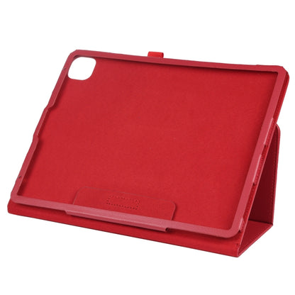 For iPad Pro 11 2024 Litchi Texture Solid Color Leather Tablet Case(Red) - iPad Pro 11 2024 Cases by buy2fix | Online Shopping UK | buy2fix