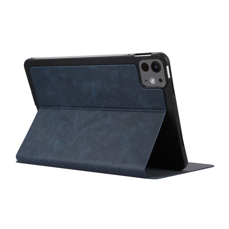 For iPad Pro 11 2024 TPU Flip Tablet Protective Leather Case(Dark Blue) - iPad Pro 11 2024 Cases by buy2fix | Online Shopping UK | buy2fix