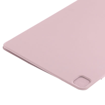 For iPad Pro 13 2024 Double-sided Clip Fixed Buckle Magnetic PU Leather Smart Tablet Case(Rose Gold) - iPad Pro 13 2024 Cases by buy2fix | Online Shopping UK | buy2fix