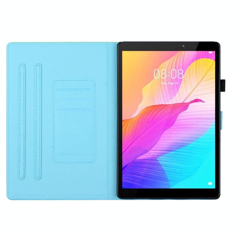 For iPad Pro 11 2024 Stitching Gradient Smart Leather Tablet Case(Blue Rose) - iPad Pro 11 2024 Cases by buy2fix | Online Shopping UK | buy2fix