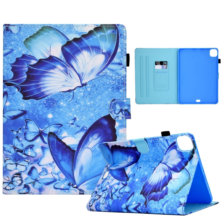 For iPad Pro 11 2024 Painted Stitching Smart Leather Tablet Case(Butterflies) - iPad Pro 11 2024 Cases by buy2fix | Online Shopping UK | buy2fix