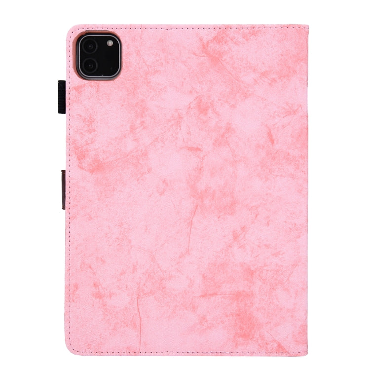 For iPad Pro 11 2024 Cloth Texture Leather Tablet Case(Pink) - iPad Pro 11 2024 Cases by buy2fix | Online Shopping UK | buy2fix