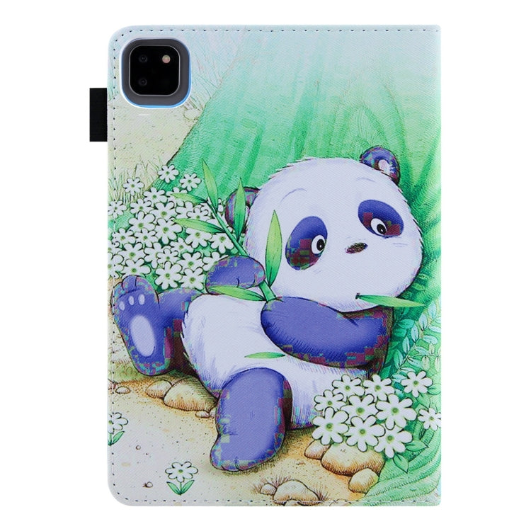 For iPad Pro 11 2024 Colored Drawing Leather Smart Tablet Case(Cute Panda) - iPad Pro 11 2024 Cases by buy2fix | Online Shopping UK | buy2fix